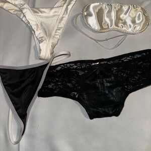 Elegant White and Black underwear Set
